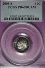 2003 S PCGS PR69DCAM ROOSEVELT DIME #B51602