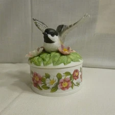 Musical Trinket Box - Chickadee at Dawn - Ardleigh-Elliott & Sons 1992 - NEW