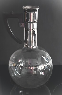 Mid-Century Inland XXX Wine Coffee Hand Blown Glass Decanter