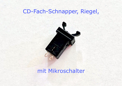 CD-Fachsperre m. Schalter, Riegel, Raster Schnappverschluss Schnapper Schloss-CD
