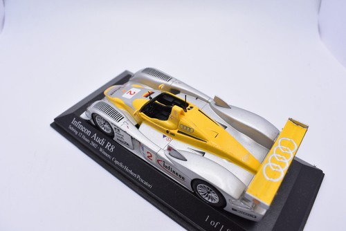 Modellino auto Infineon Audi R8 2002 Minichamps racing scala 1:43 modellismo - Foto 3 di 4