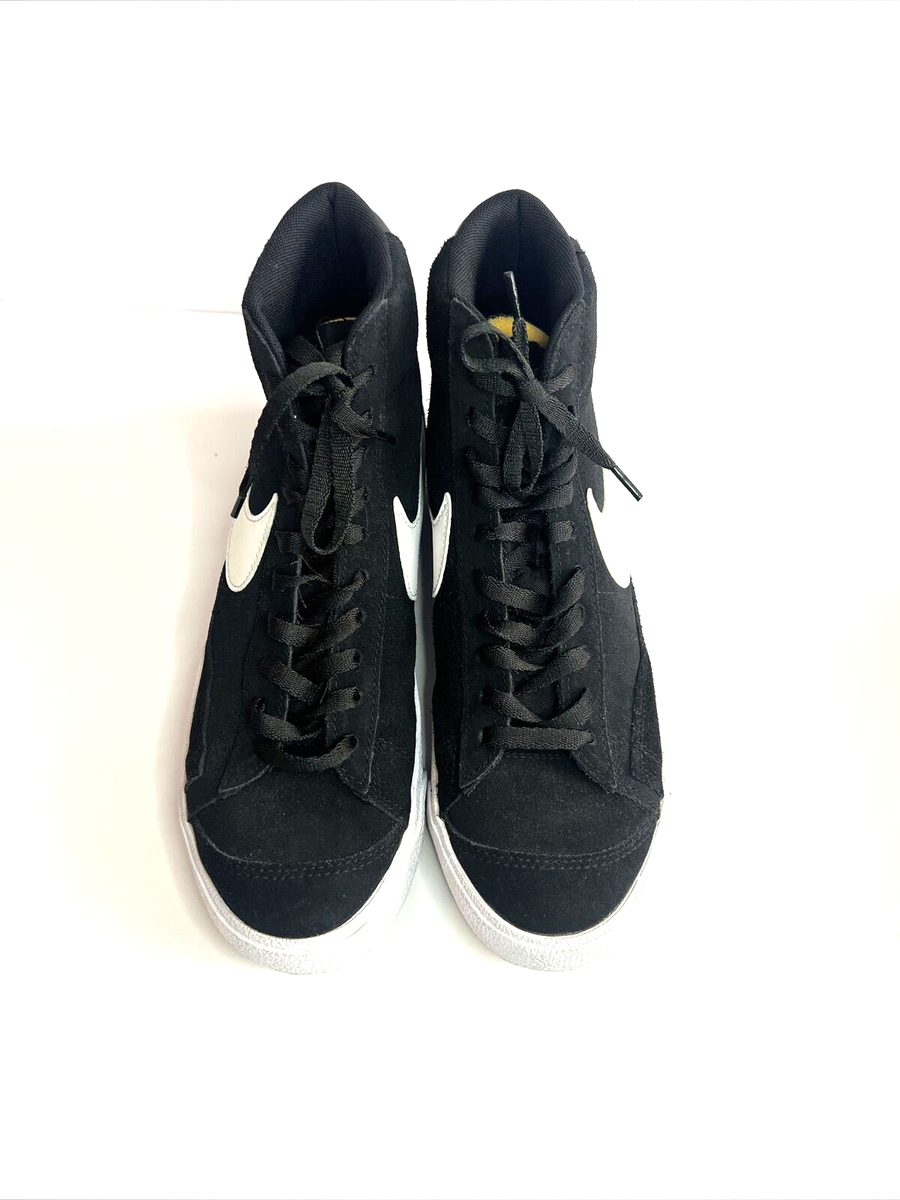 Nike Blazer Mid 77 Black Suede & White Sneakers Shoes CI1172  display picture 3