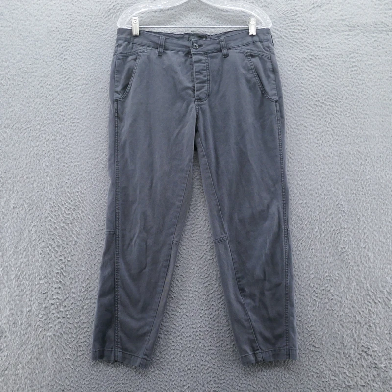 prana janessa cropped organic cotton button fly casual pants