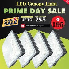 Led Canopy Light 4 Pack 70wetl-listed5500k Daylight White8400 Lumens 110 Vac