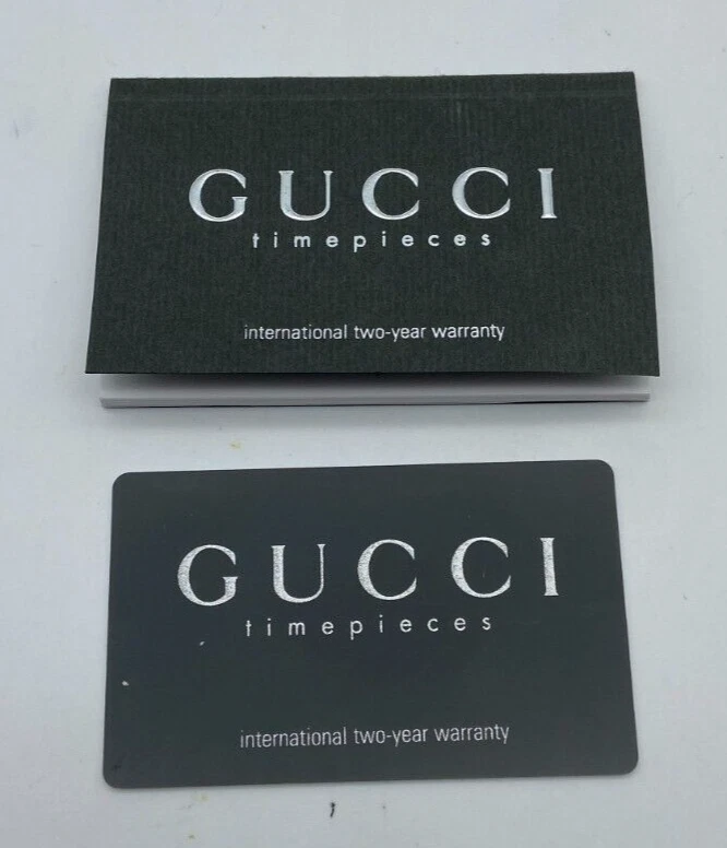 Genuine Gucci Watch Booklet blank card #1217