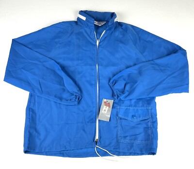 Sears Mens Store Vintage 70s ZIP Up Windbreaker Jacket Men’s Sz Small Dead  stock