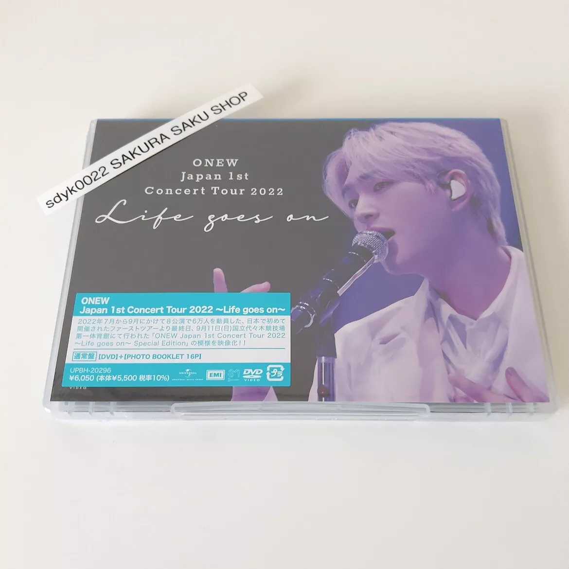 SHINee ONEW Japan 1st Concert Tour 2022 Life goes on Regular DVD Photo Book