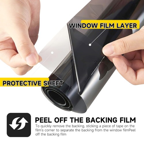 100x300cm One Way Mirror Tint Home Window Film Heat Control UV Block Reject 99% - Picture 5 of 13