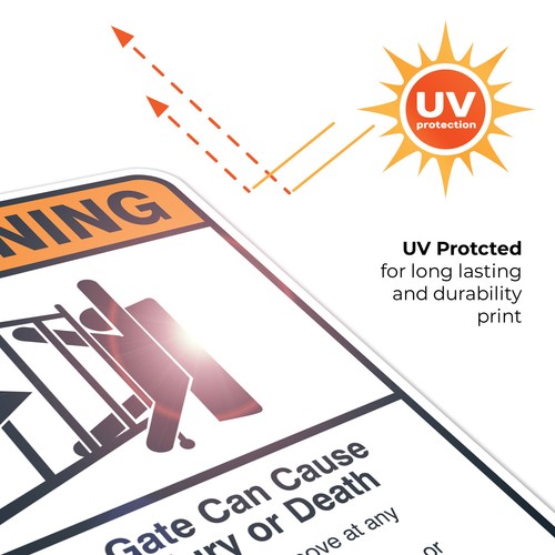 Moving Gate Sign, Moving Gate Can Cause Serious Injury or Death - Picture 48 of 85