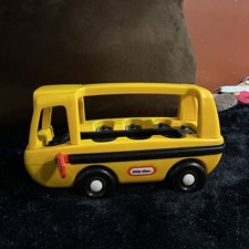 Vintage Little Tikes Toddle Tots Chunky Yellow School Bus Made In USA
