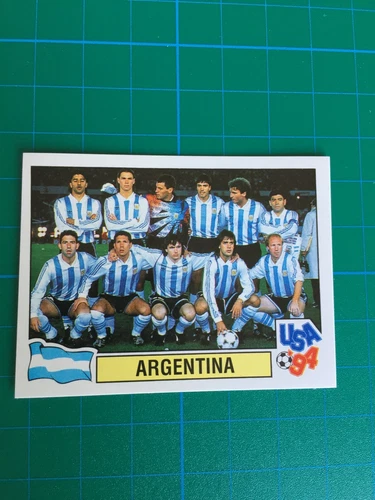 ARGENTINA SQUADRA SQUADRA MARADONA PANINI USA 94 ADESIVO COPPA DEL MONDO #258