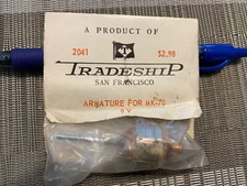 1/24 Tradeship #2041 MK-70 9-volt high speed slot car armature VINTAGE NOS 