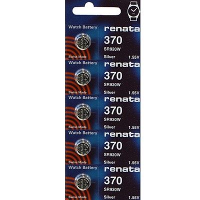 Renata Single Watch Battery Swiss Made Renata 370 or SR920SW