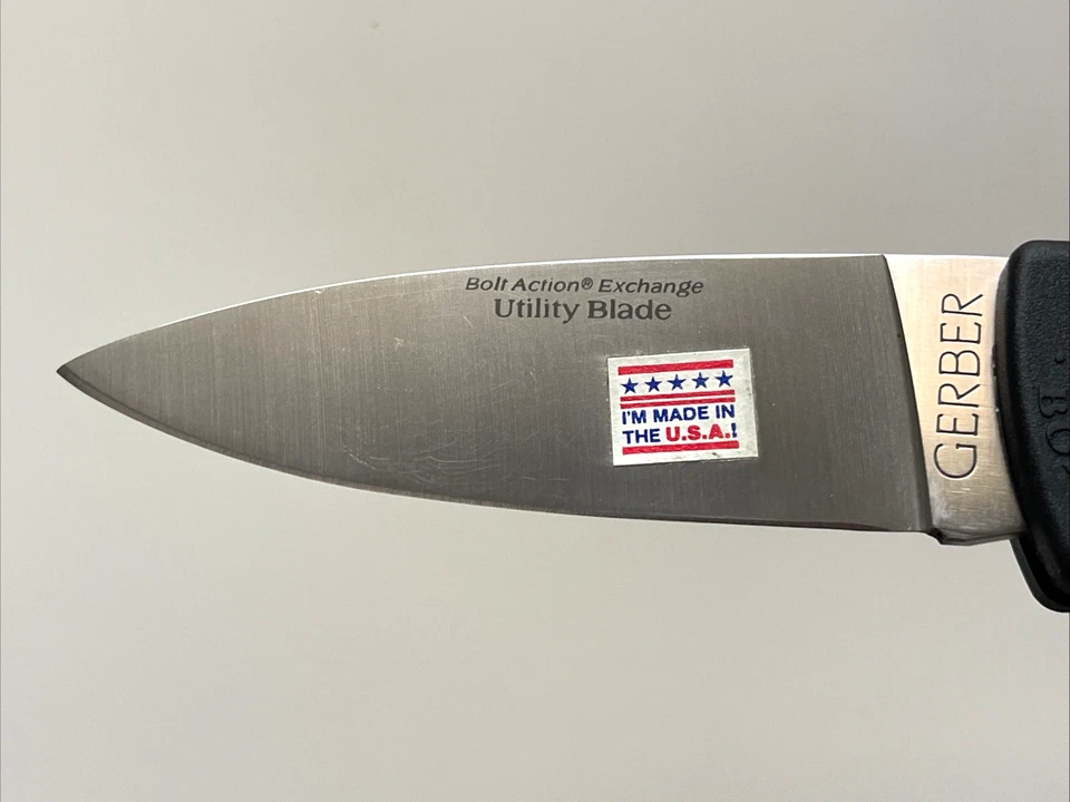 Gerber 7023 Bolt Action Knife Utility & Saw Exchange Blades USA 1992–1994 - Image 3 of 4