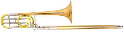 C.G. Conn Bb F Tenorposaune 88H Symphony Quartventil Goldmessing lackiert Koffer