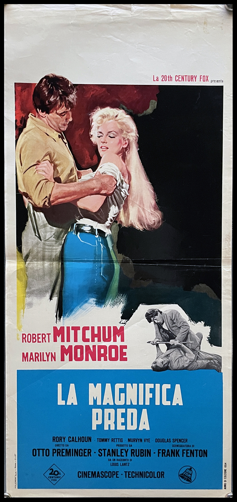 Locandina originale film La magnifica preda (1954) - Regia di Jean Negulesco, Otto Preminger, Paul Helmick
