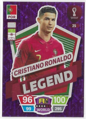 Panini Fifa World Cup Quatar 2022 Cristiano Ronaldo Legend Panini Fifa World Cup Quatar 2022 Cristiano Ronaldo Legend
