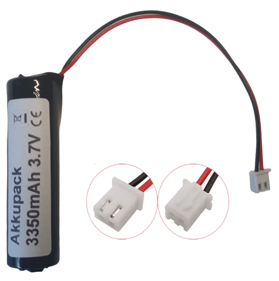 1S1P Akkupack 3.7V Lithium Ionen Akku 3500mAh JST Stecker Kabel XH 2,54 2 Pin - Bild 2 von 2