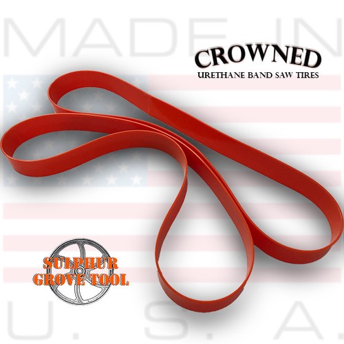 Crowned Urethane Band Saw Tires for 14" Laguna Tools LT14SUV CTLT14SUV