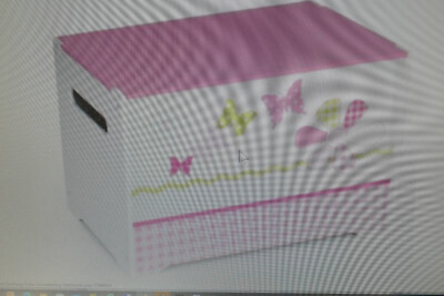 Spielzeug Truhe Schmetterling Patchwork rosa Girls Generic Toy Box