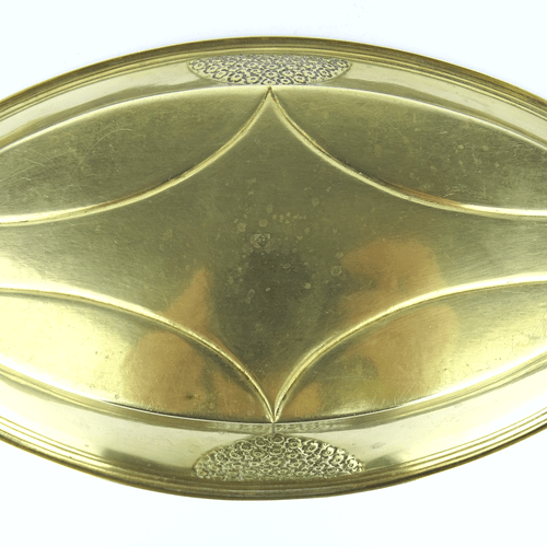 Jugendstil WMF Cake Basket Brass Bowl German Secessionist Centerpiece ca 1910 - Picture 10 of 11