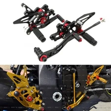For GSXR 600 750 11-24 Rear Set Foot Peg Footrest Stand Brake Shift Pedal Lever