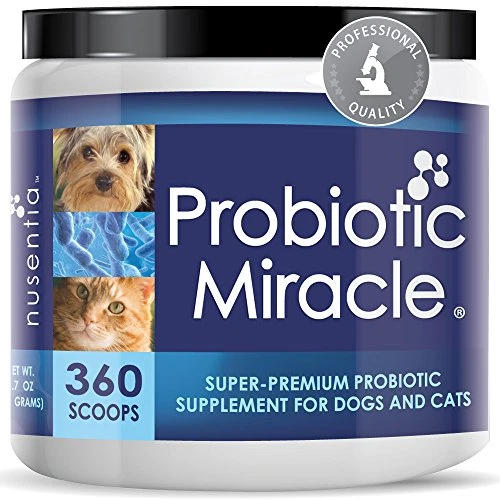 NUSENTIA Probiotic Miracle Dog Probiotics for Dogs Up to 360