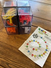Rubik  s Perplexus Fusion Puzzle Maze Ball Skill Game Cube with "cheat sheet"