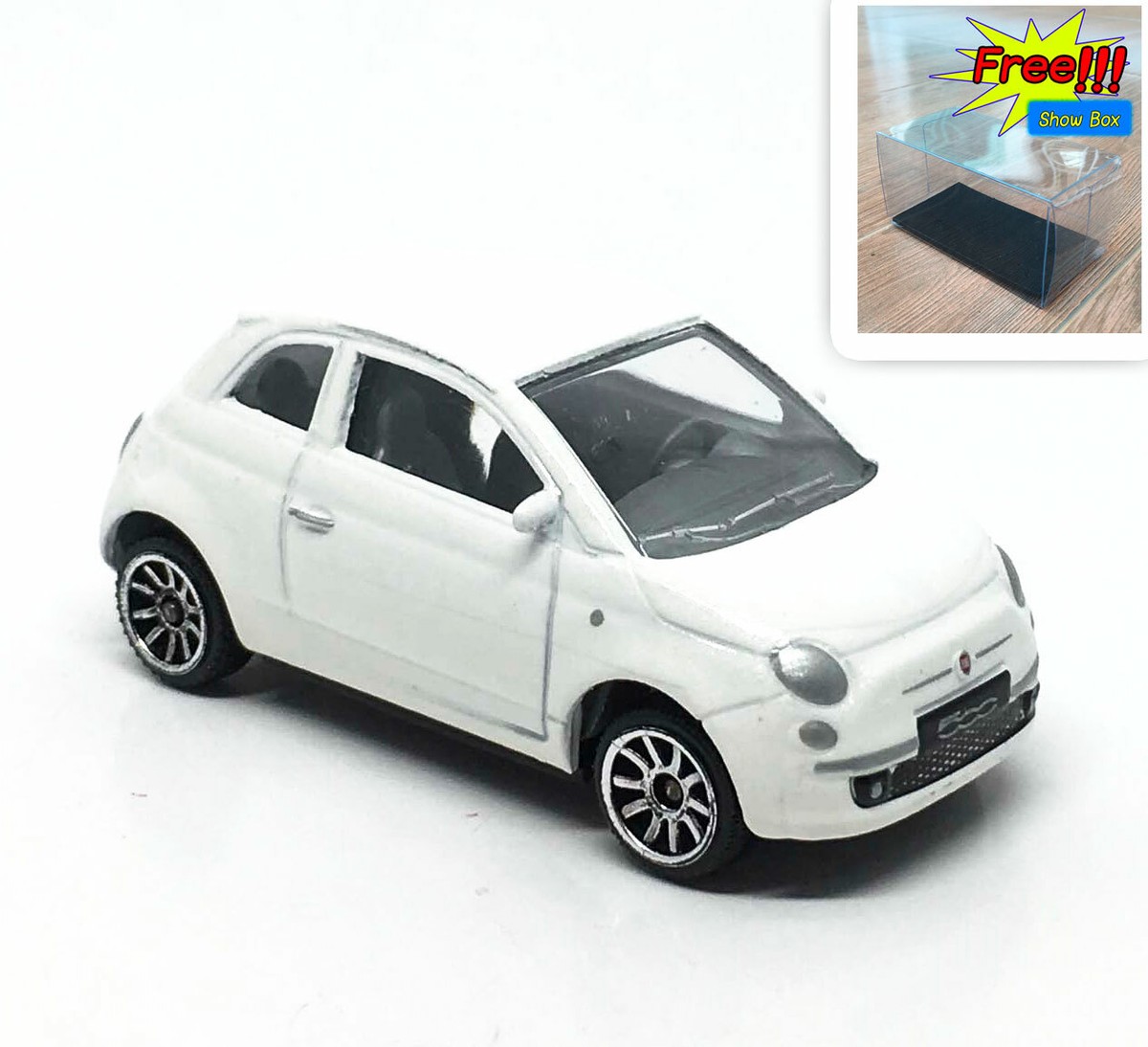 Majorette Fiat 500 White 1:55 (3 inches) 286C no Package | eBay