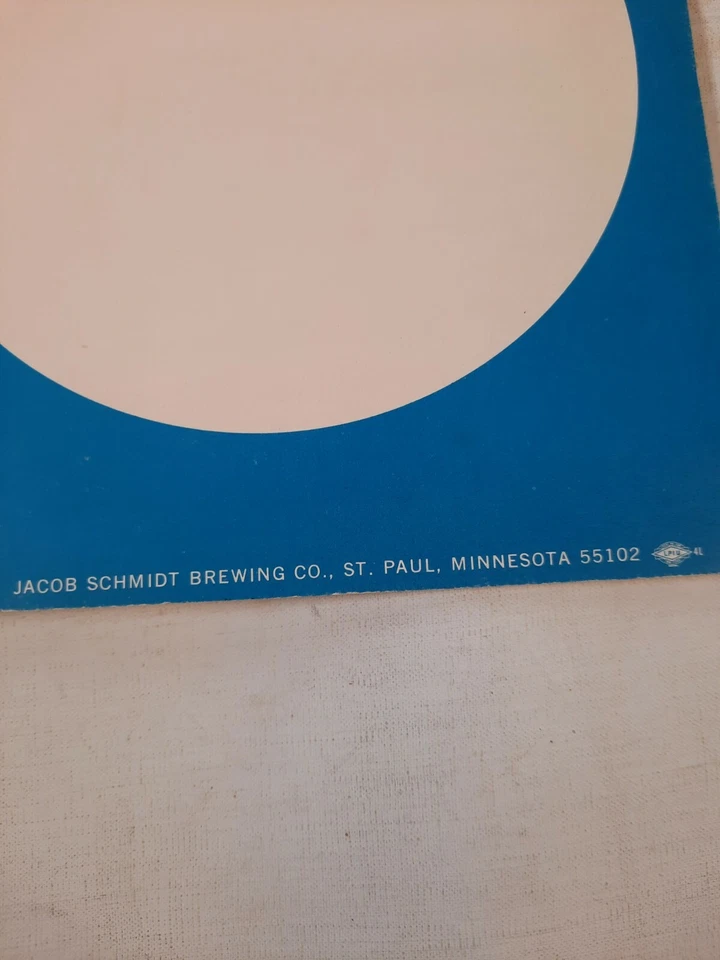  Póster de cerveza Schmidt Select Near Beer promo Schmidts vintage Foto 2 de 4