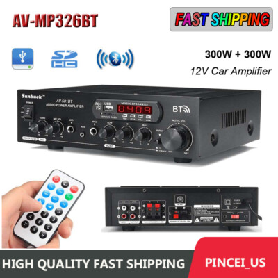 AV-MP326BT 12V Car Amplifier Digital ECHO MIXER  Karaoke Bluetooth Amplifier