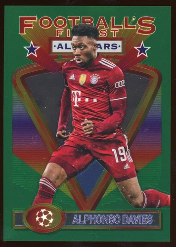 2021-22 Topps Finest Flashbacks UEFA - ALPHONSO DAVIES #29 - Jumbo Box Topper