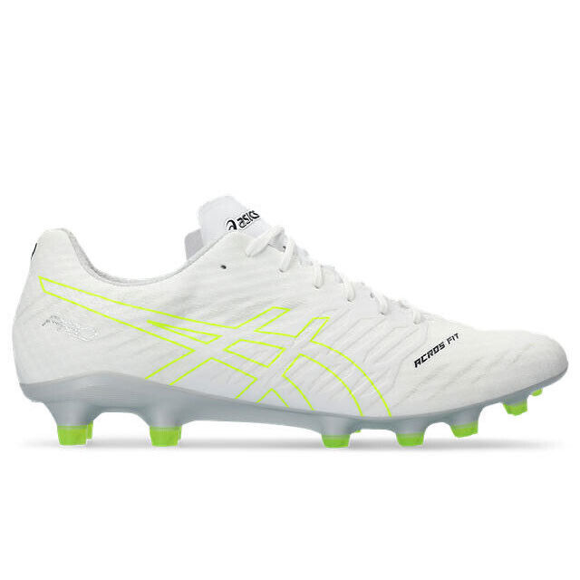 ASICS Soccer Shoes DS LIGHT ACROS PRO 2 White Yellow 1101A045 US8.5(26.5cm)