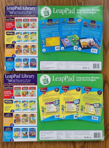 LEAP FROG LEAP PAD INTERACTIVE BOOKS & CARTRIDGES 6 COUNT NEW & SEALED - Picture 2 of 6