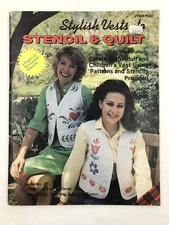 Stylish Vests to Stencil & Quilt by Plaid Enterprises Quilt Pattern Book #7688