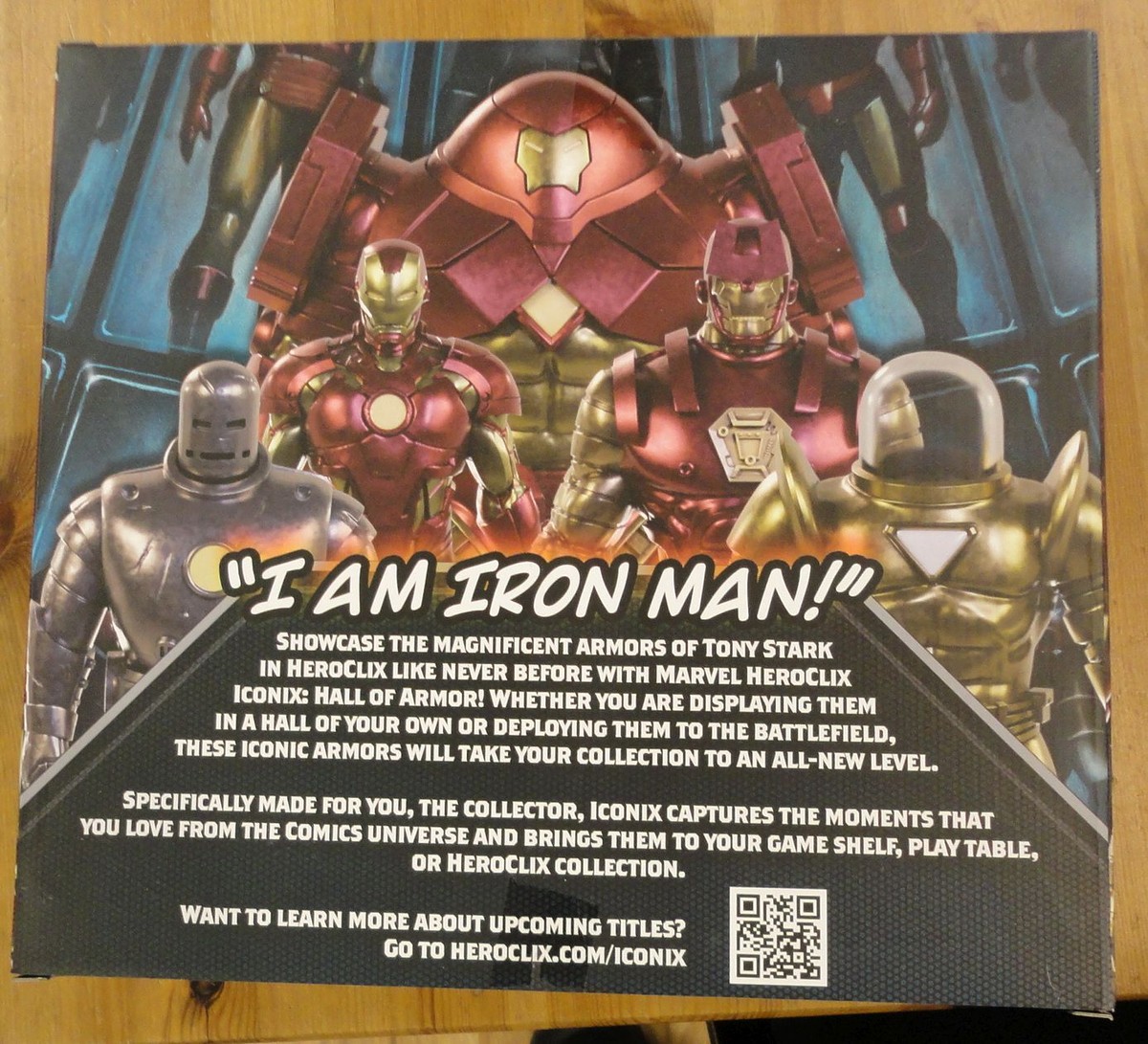Marvel Heroclix Iconix Tony Stark Iron Man's Hall of Armor