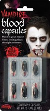 6 Pack Vampire Fake Blood Capsules Adults Halloween Costume Party Horror Makeup