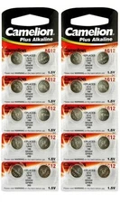 80 AG12 LR43 Camelion  1.5V Alkaline Button Cell Battery Watch Remote 