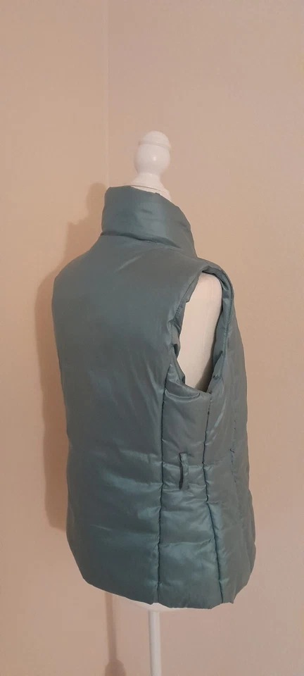 Merona 90% Abajo Puffer Chaleco Mujer Azul Cielo Sin Nivel Pequeño Foto 3 de 4