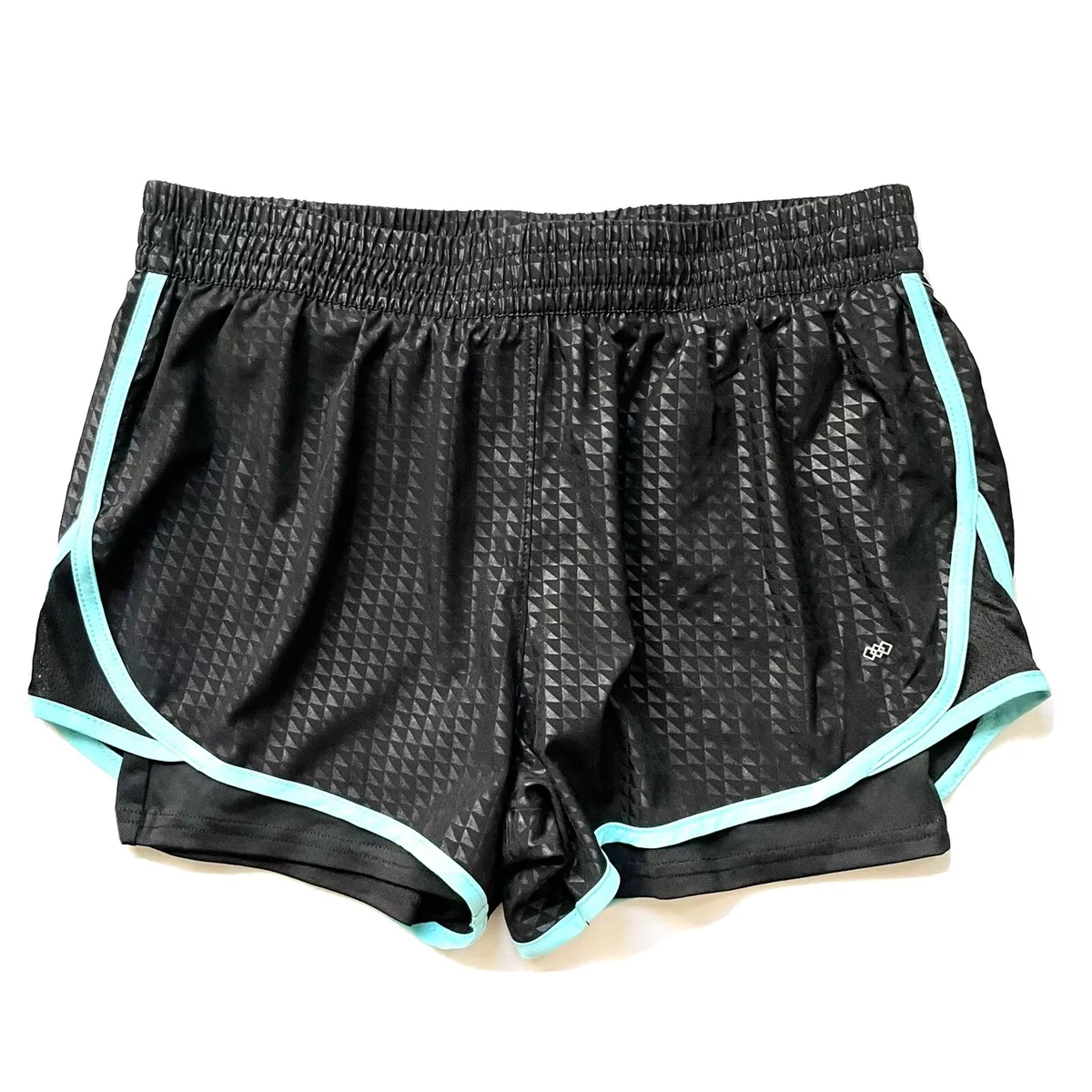 Women’s 2-In-1 Athletic Shorts Bike Workout Run Short Black - NWT - Size  Small