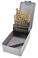 Metallbohrer Set 19-Tlg. Hss Tin 1-10Mm DIN338 Metall Bohrer Stahl Spiralbohrer
