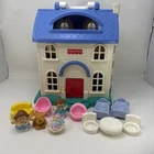 Vtg Fisher Price Little People Doll House #2511 Home Sweet Home 1996 With Figs