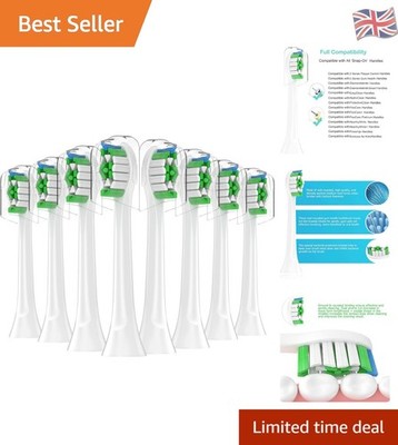 Robuste & hygienische Ersatz-Zahnbürstenköpfe für Philips Sonicare - 8 Stück