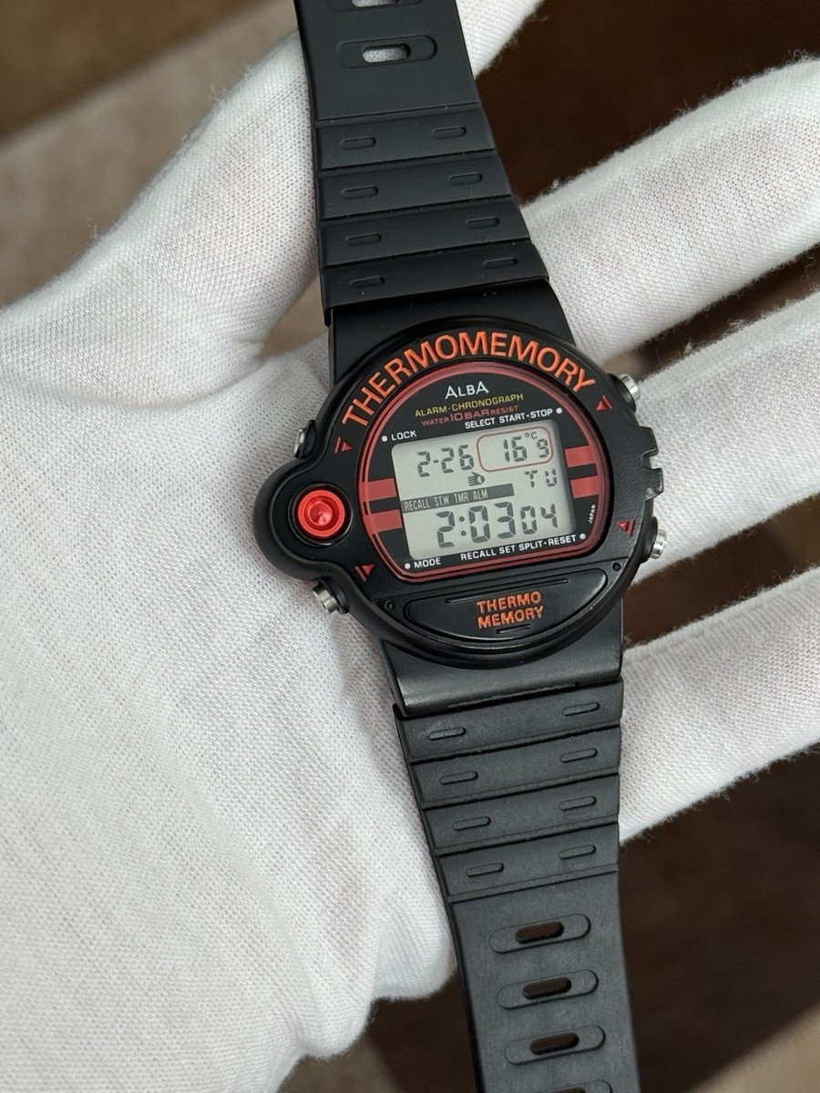 Rare Vintage Seiko Alba Thermomemory W700-4A00 Men's Digital