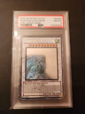 Yugioh Shooting Star Dragon STBL-EN040 Ghost Rare PSA 8 1st Edition