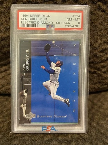 1994 Upper Deck Ken Griffey Jr #224 Electric Diamond SILVERBACK PSA 8 (2 higher)