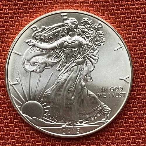 2015 American Silver Eagle .999 Fine Silver BU from U.S. Mint Roll 1 Oz Nice!