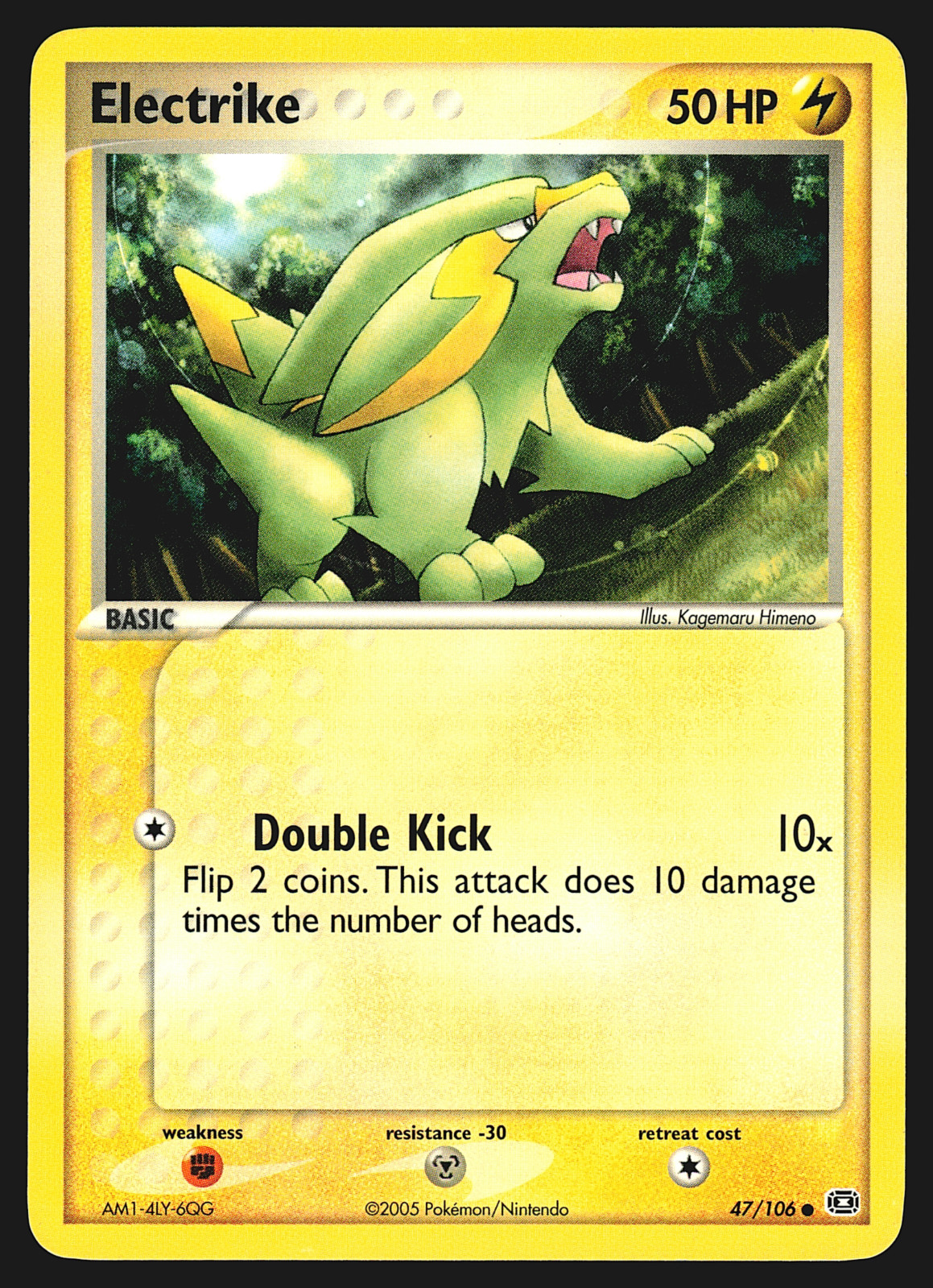 Electrike 47/106 EX Emerald Pokemon Card NM