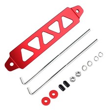 Battery Hold Down Bracket,Premium Aluminum Alloy Battery Tie Down Sets Red