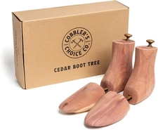 Cobbler'S Choice Men'S Cedar Boot Tree - All Natural Aromatic Cedar Wood - Premi